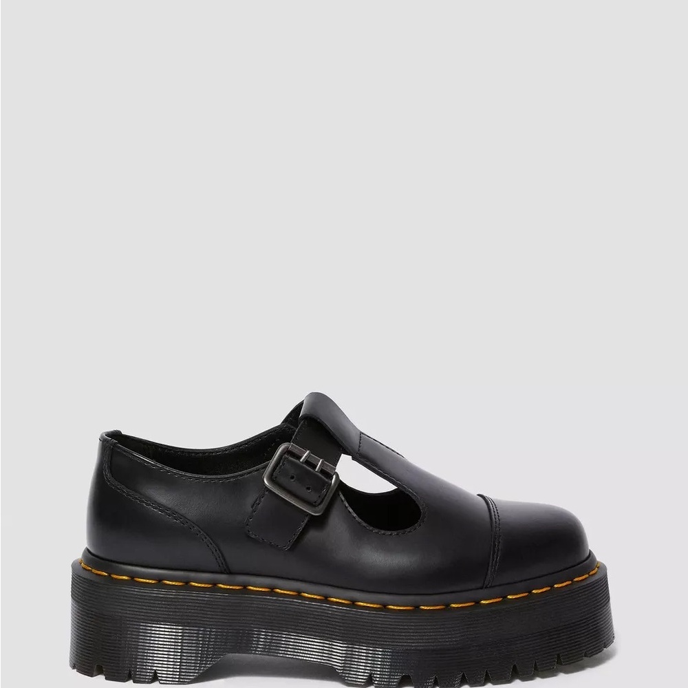Dr Martens Women’s Bethan Oxford Black Mary Jane Platform Shoes - Picture 6 of 8